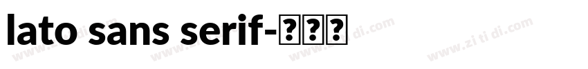 lato sans serif字体转换